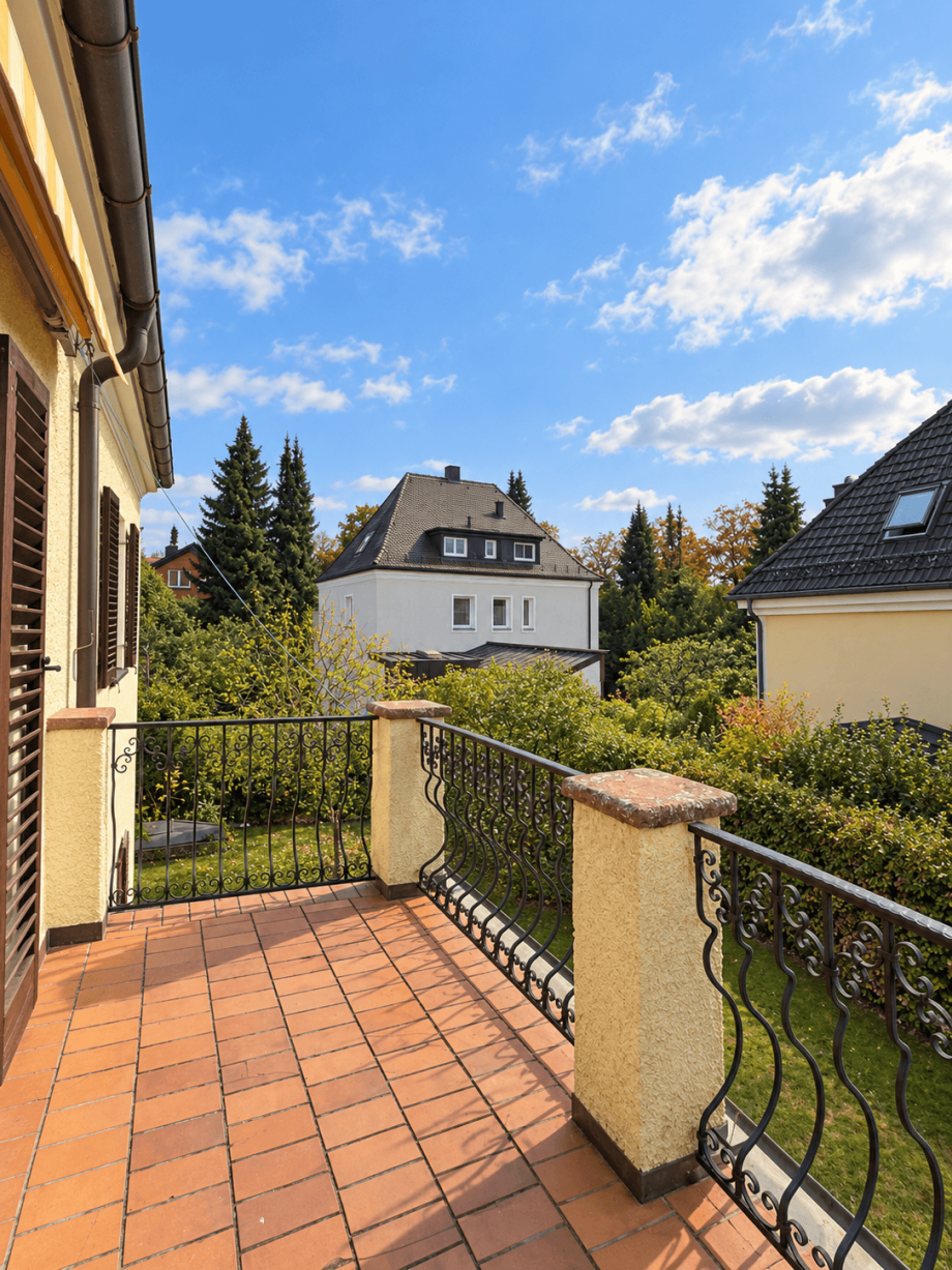 Balkon Wohngrundst�ck M�nchen