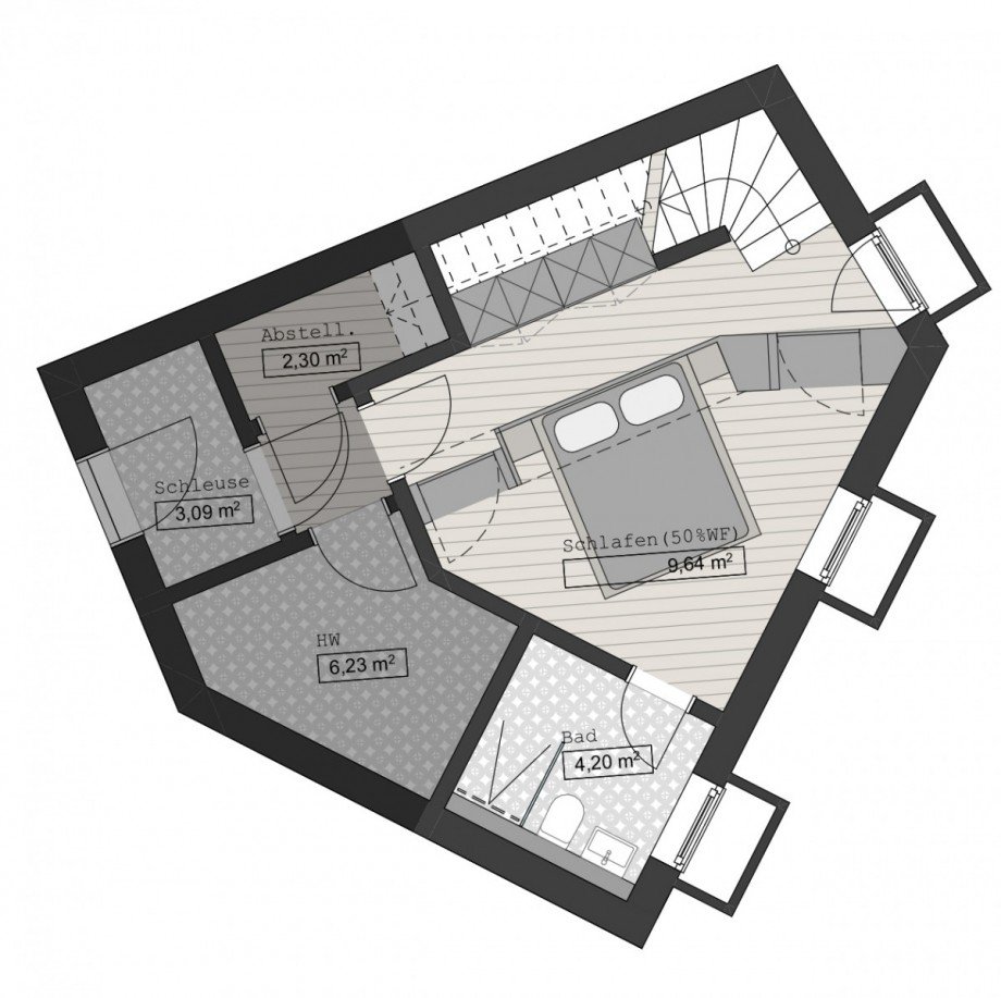 Grundriss Souterrain Wohnung Dachau