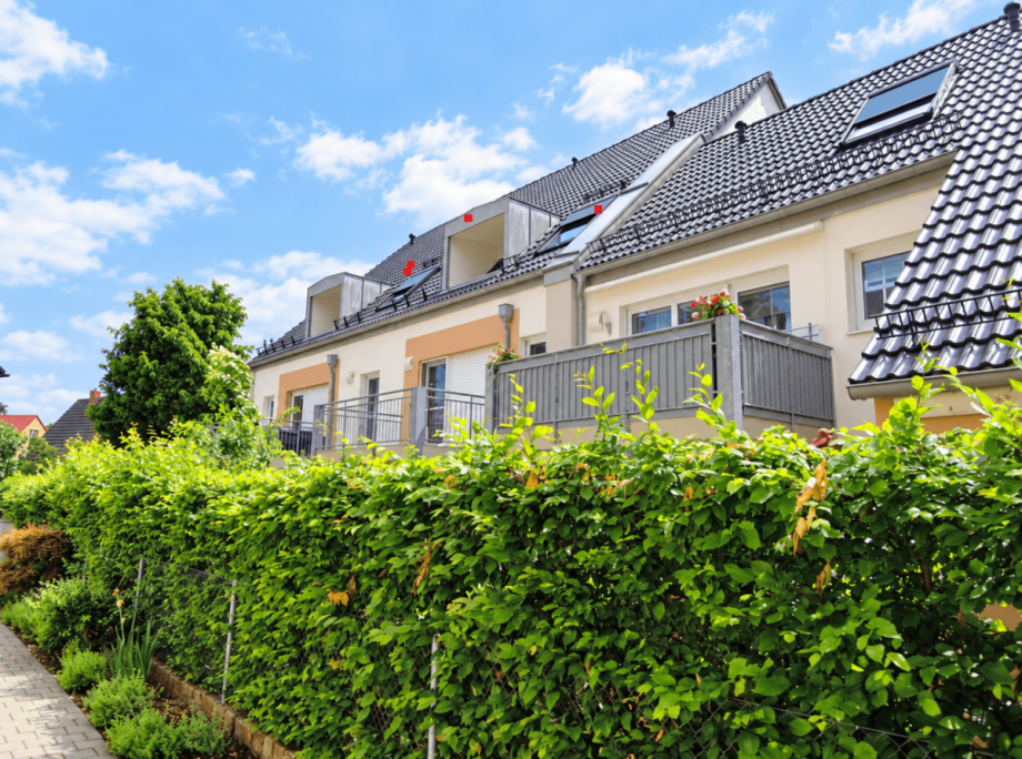 Au�enansicht Westseite Dachgeschosswohnung Dachau