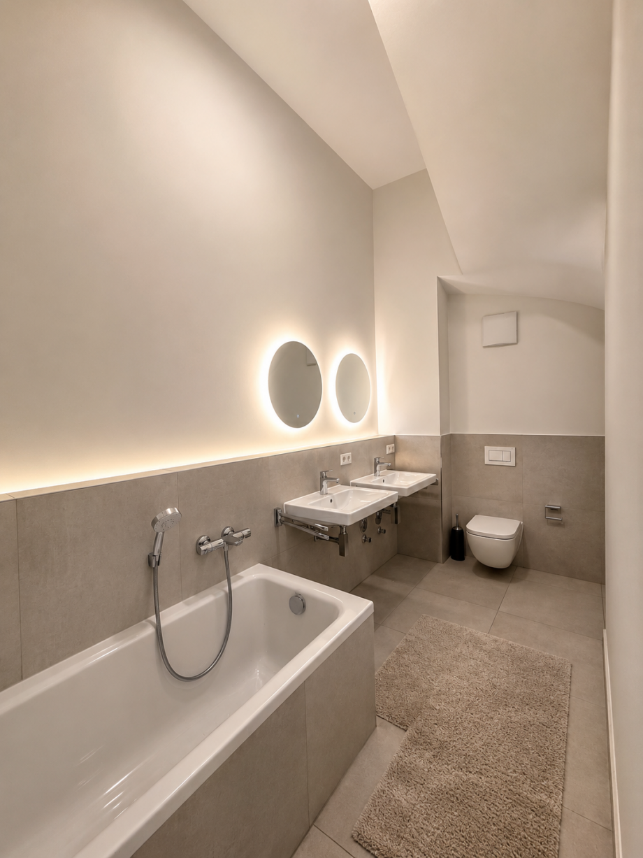 Bad mit Badewanne Wohnung Augsburg