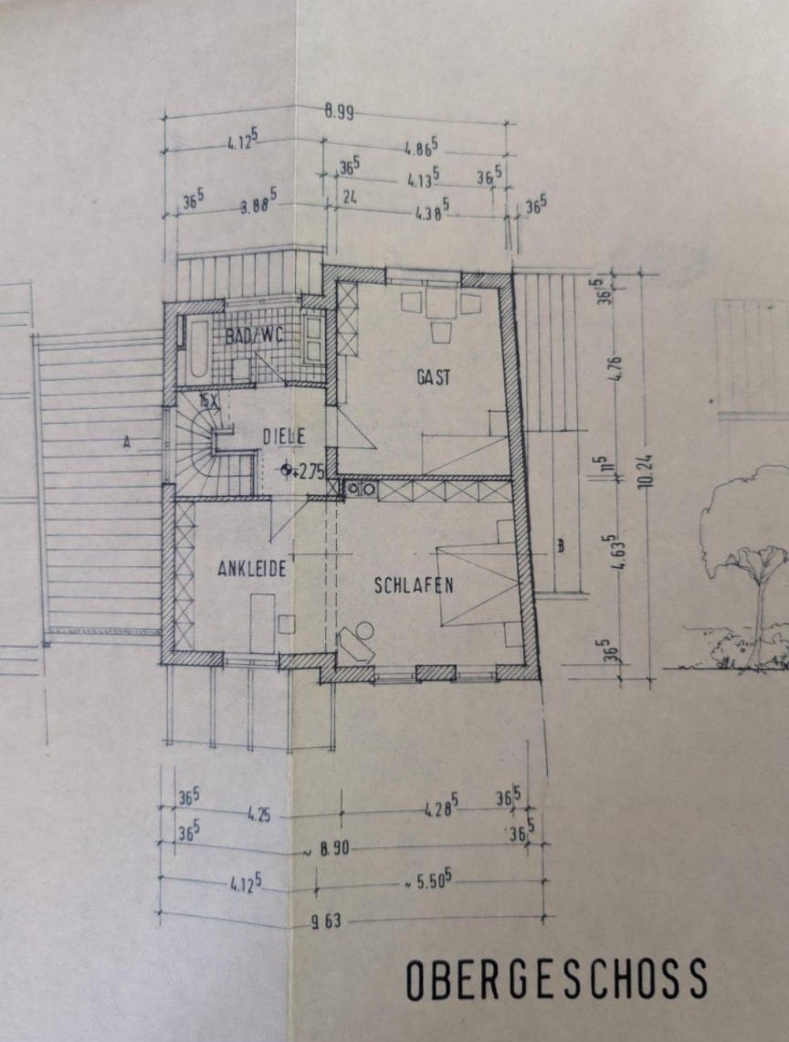 Grundriss OG Einfamilienhaus Dachau