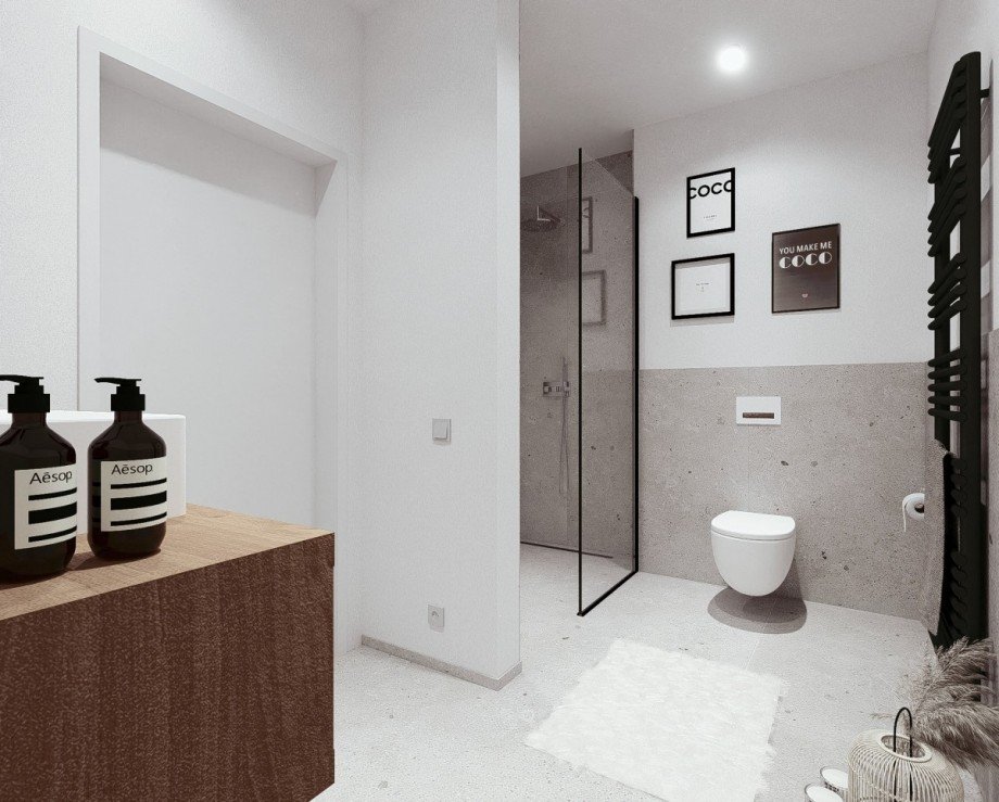 Beispiel Bad (Visualisierung) Terrassenwohnung Dachau