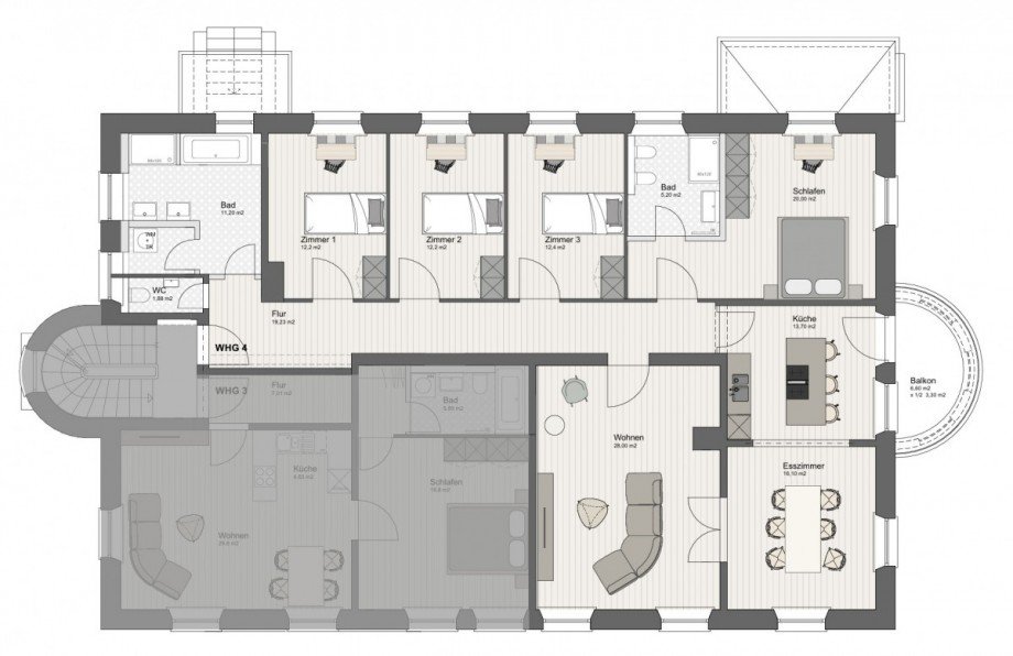 Grundriss Wohnung M�nchen