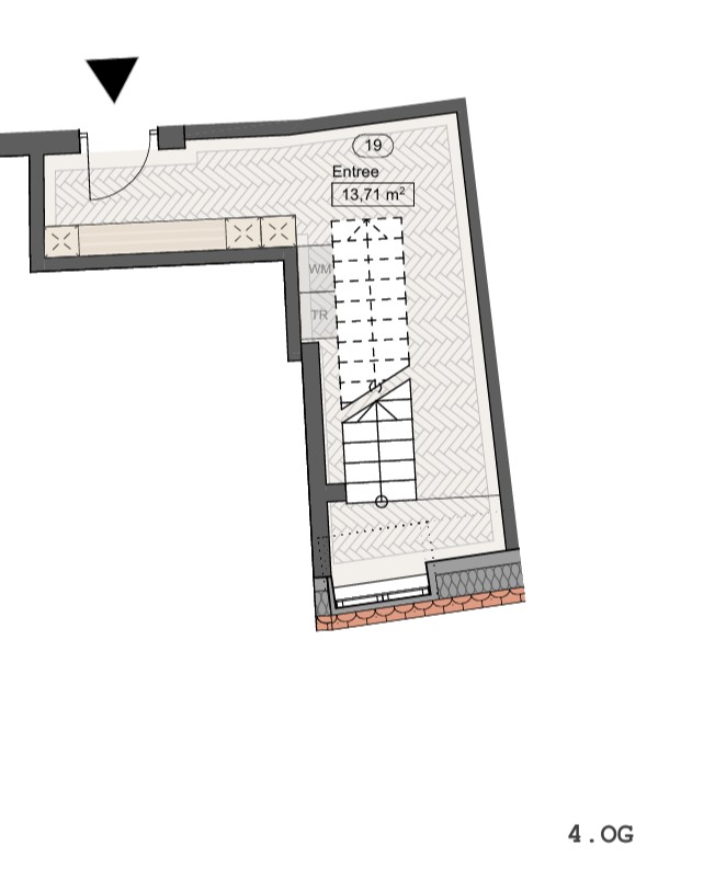 Grundriss Eingangsbereich Wohnung M�nchen