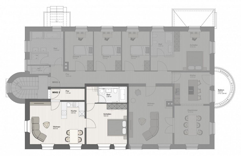 Grundriss Wohnung M�nchen