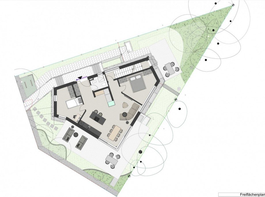 Freifl�chenplan Wohnung Dachau