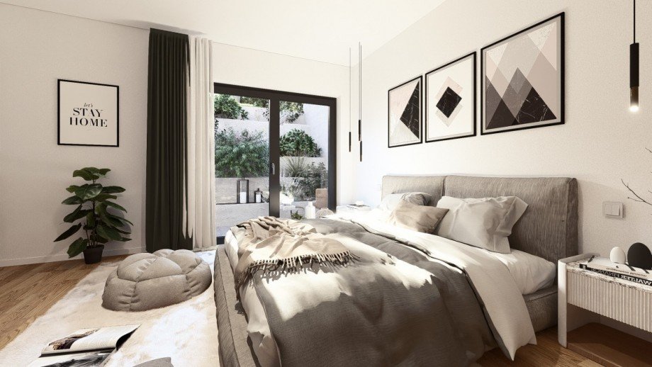 Schlafen 2 (Visualisierung) Terrassenwohnung Dachau