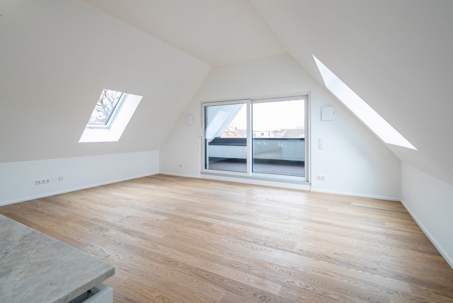 Wohnbereich Ansicht 2 Dachgeschosswohnung Dachau