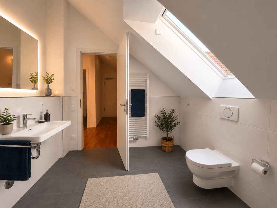 Bad Ansicht 1 Dachgeschosswohnung Geretsried