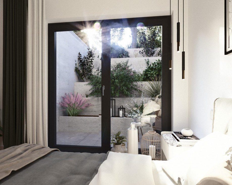 kleines Atrium (Visualisierung) Terrassenwohnung Dachau