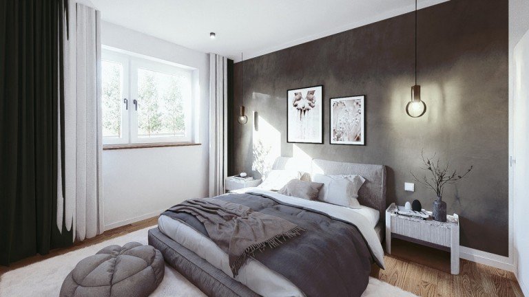 Schlafen 1 (Visualisierung) Dachau - Dachau, Stadt Etagenwohnung Exklusive 2-Zimmer Wohnung im Gr�nen | Zentral in Dachau Stadt | Erstbezug | KfW 40